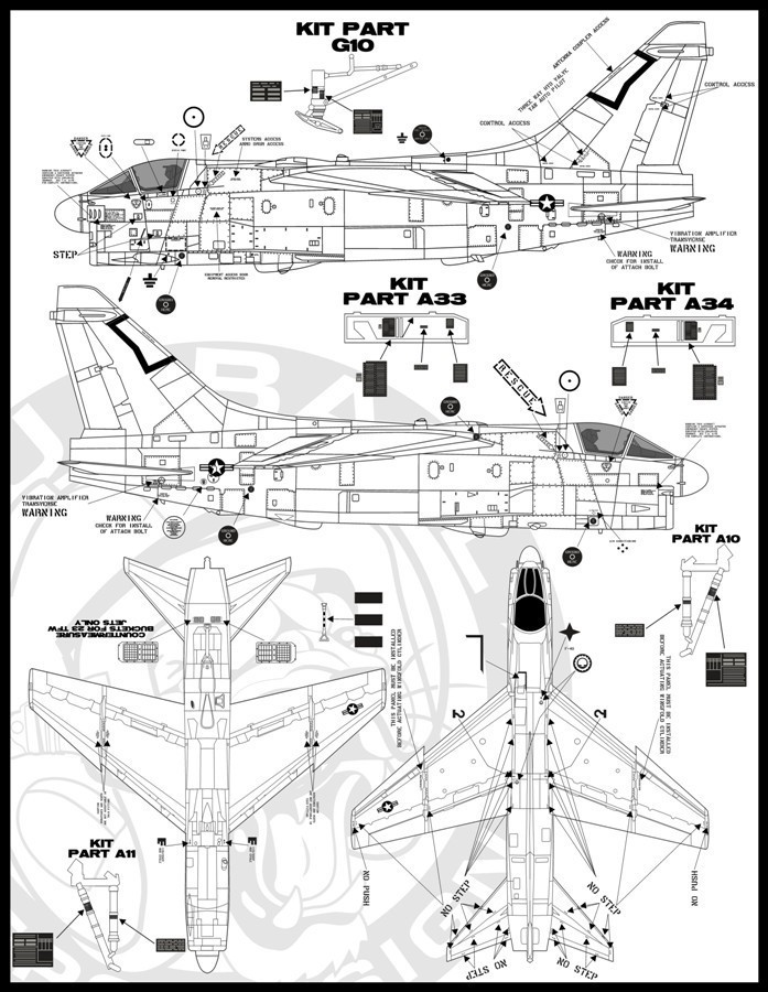 1/48 A-7D Corsair II, Man-Eater SLUFs - Click Image to Close