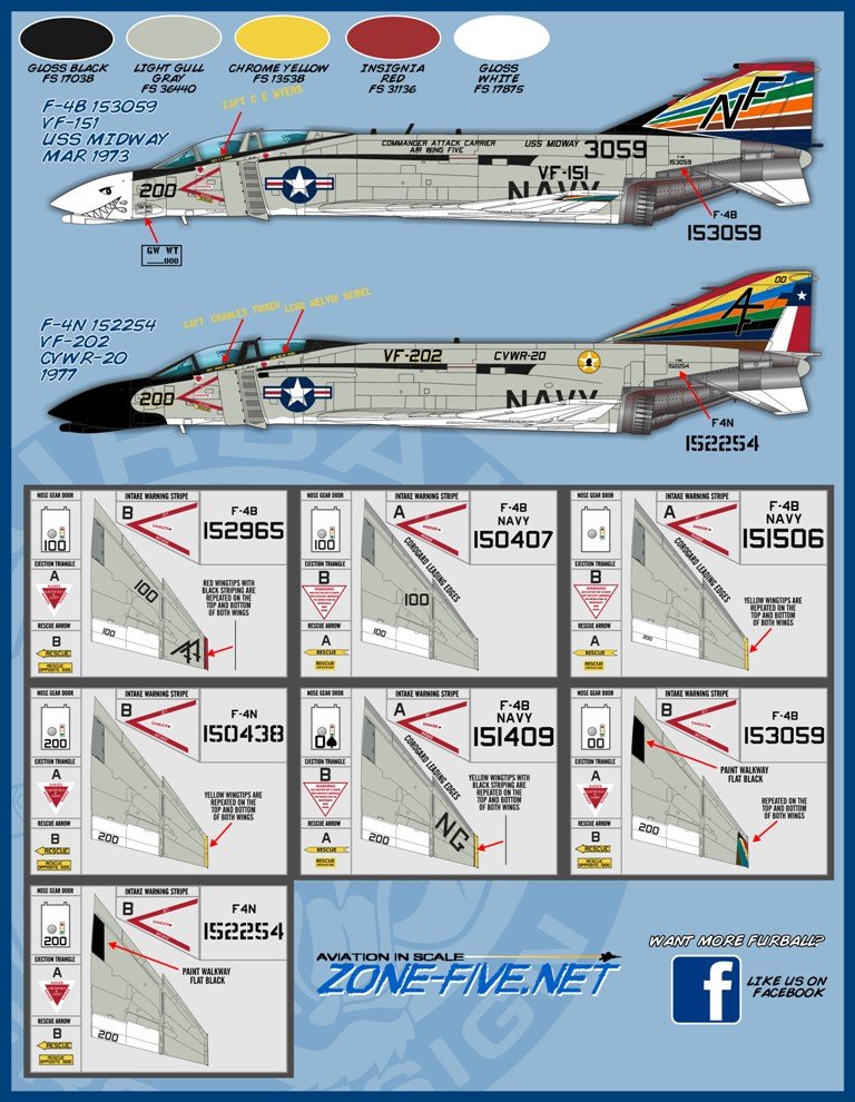 1/48 F-4B/N Phantom II, Air Wing All-Stars Part.2 - Click Image to Close