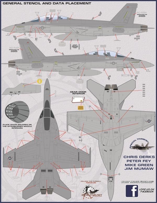 1/48 F/A-18E/F Super Hornet, Air wing All Stars Part.1 - Click Image to Close