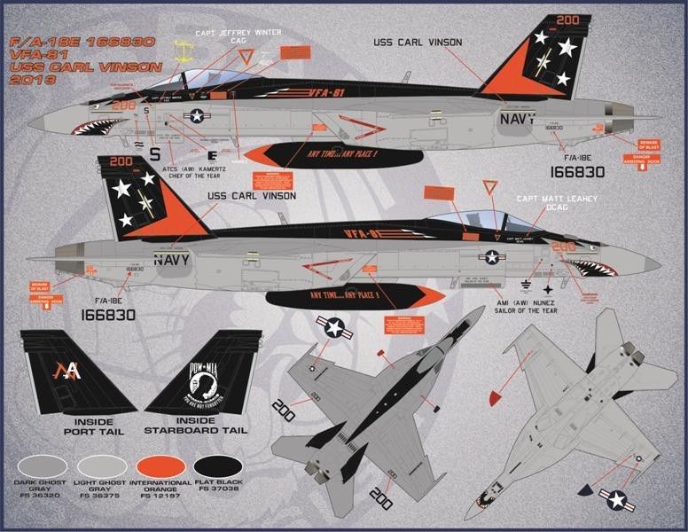 1/48 F/A-18E/F Super Hornet, Air wing All Stars Part.2 - Click Image to Close