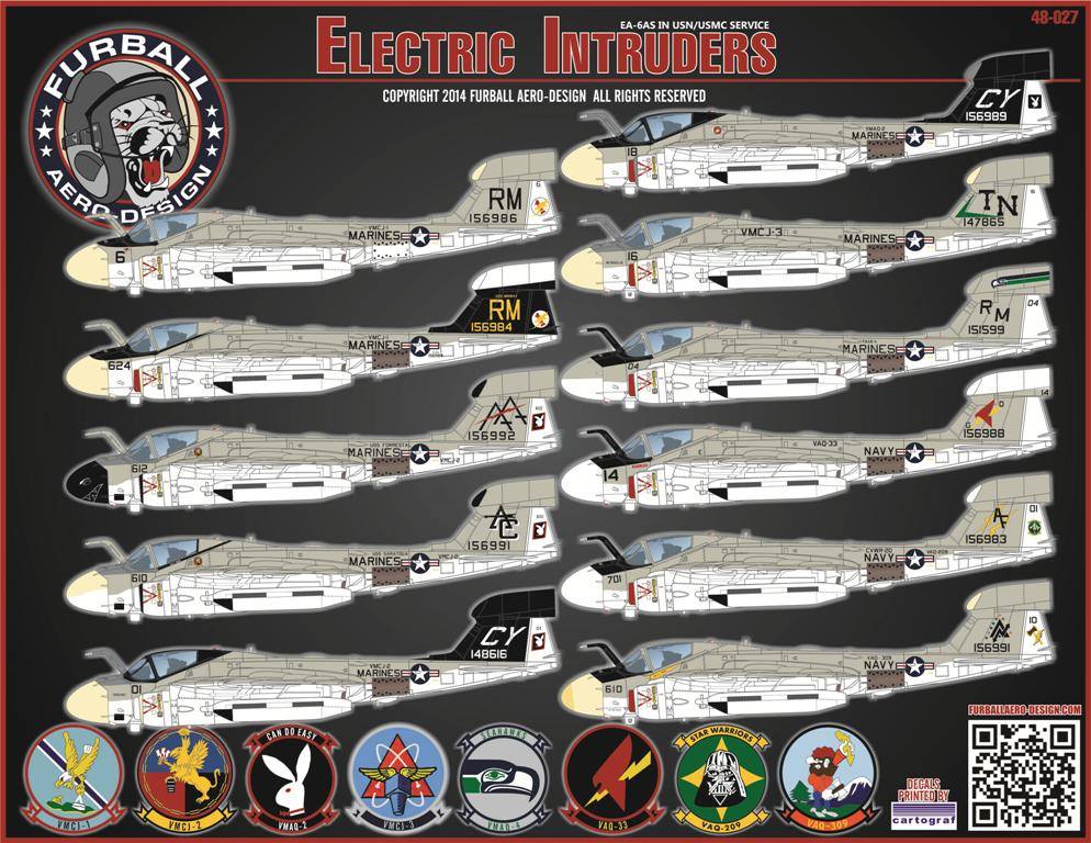 1/48 EA-6A Electric Intruders in USN & USMC Service - Click Image to Close