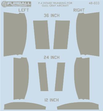 1/48 Intake Trunking for Gull Gray Schemed Aircraft