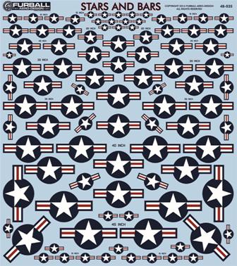1/48 US National Insignia, Stars and Bars