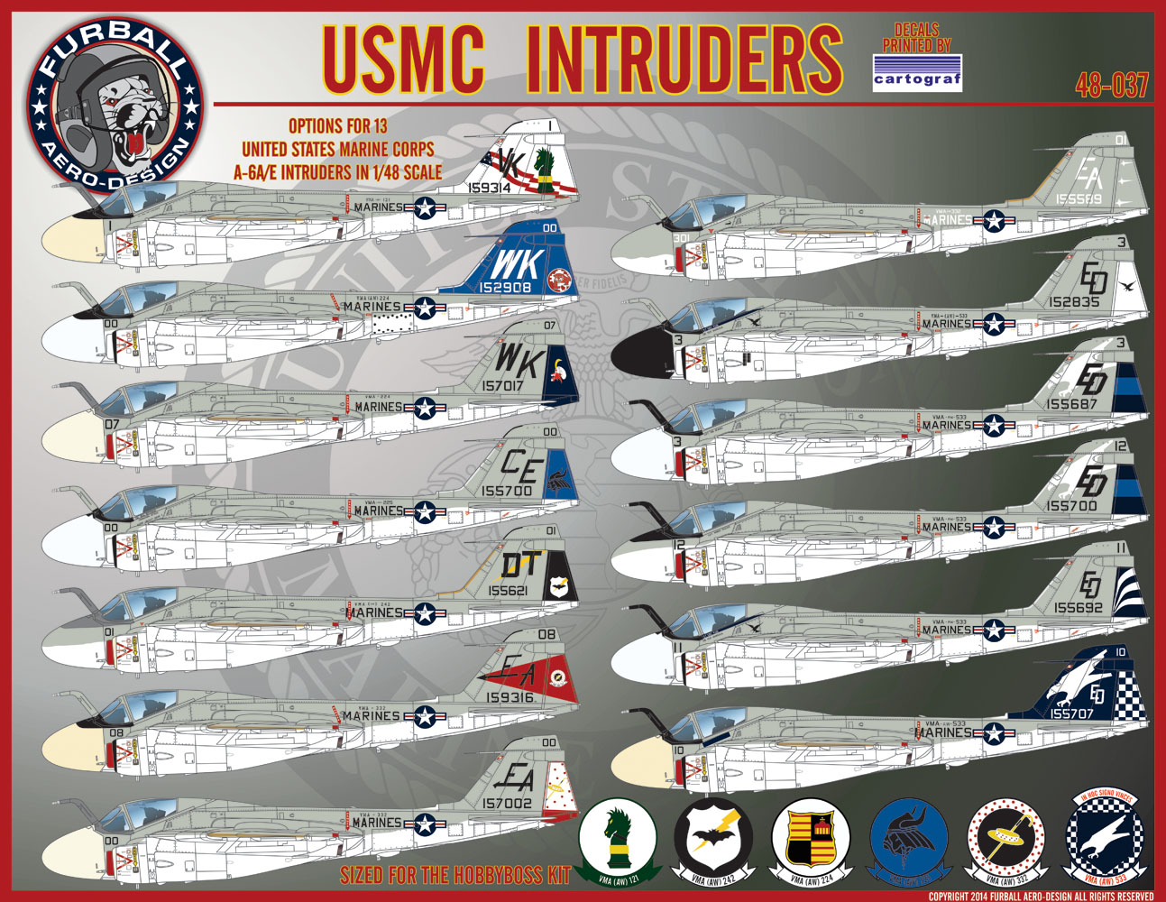 1/48 USMC Intruders A-6A/E - Click Image to Close