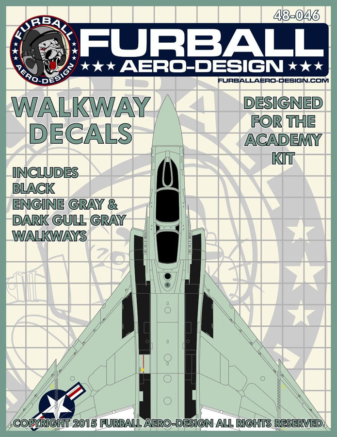 1/48 F-4 Phantom II Walkways Decal for Academy - Click Image to Close