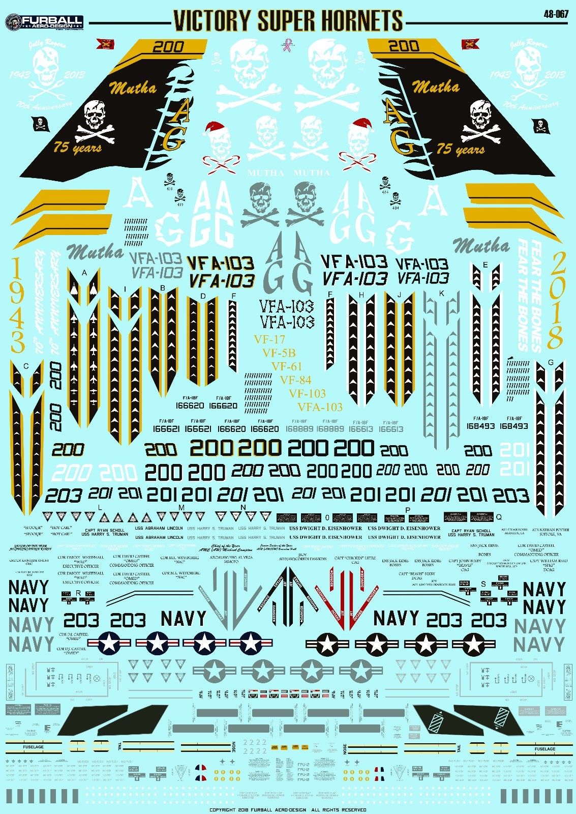 1/48 F/A-18F VFA-103 Victory Super Hornets - Click Image to Close