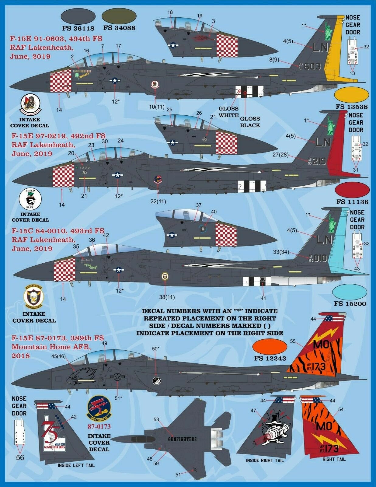 1/48 F-15C/E Eagle, Heritage Eagles - Click Image to Close