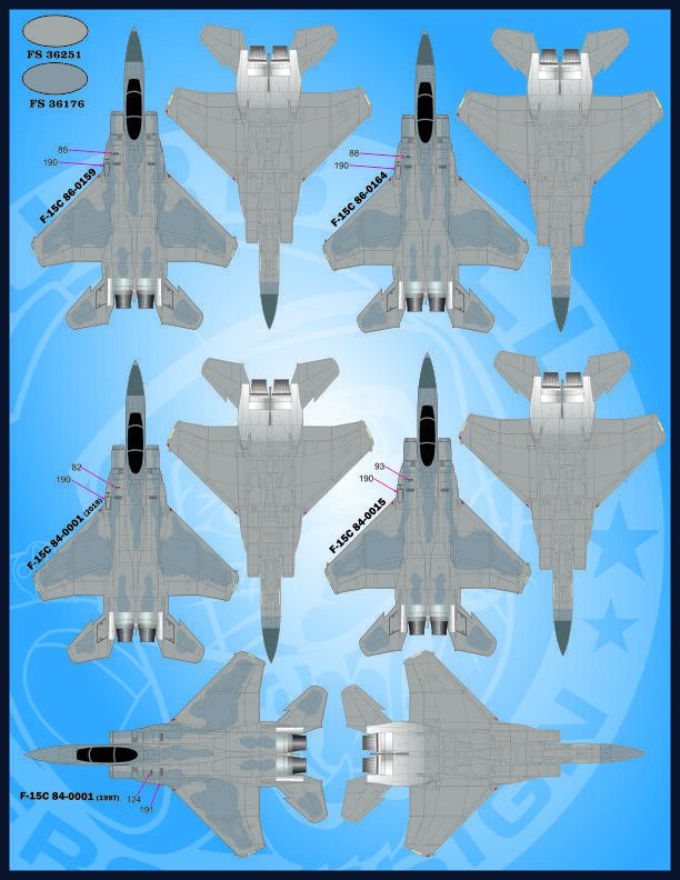 1/48 F-15A/C/D Eagle, USAFE MOD Eagles - Click Image to Close
