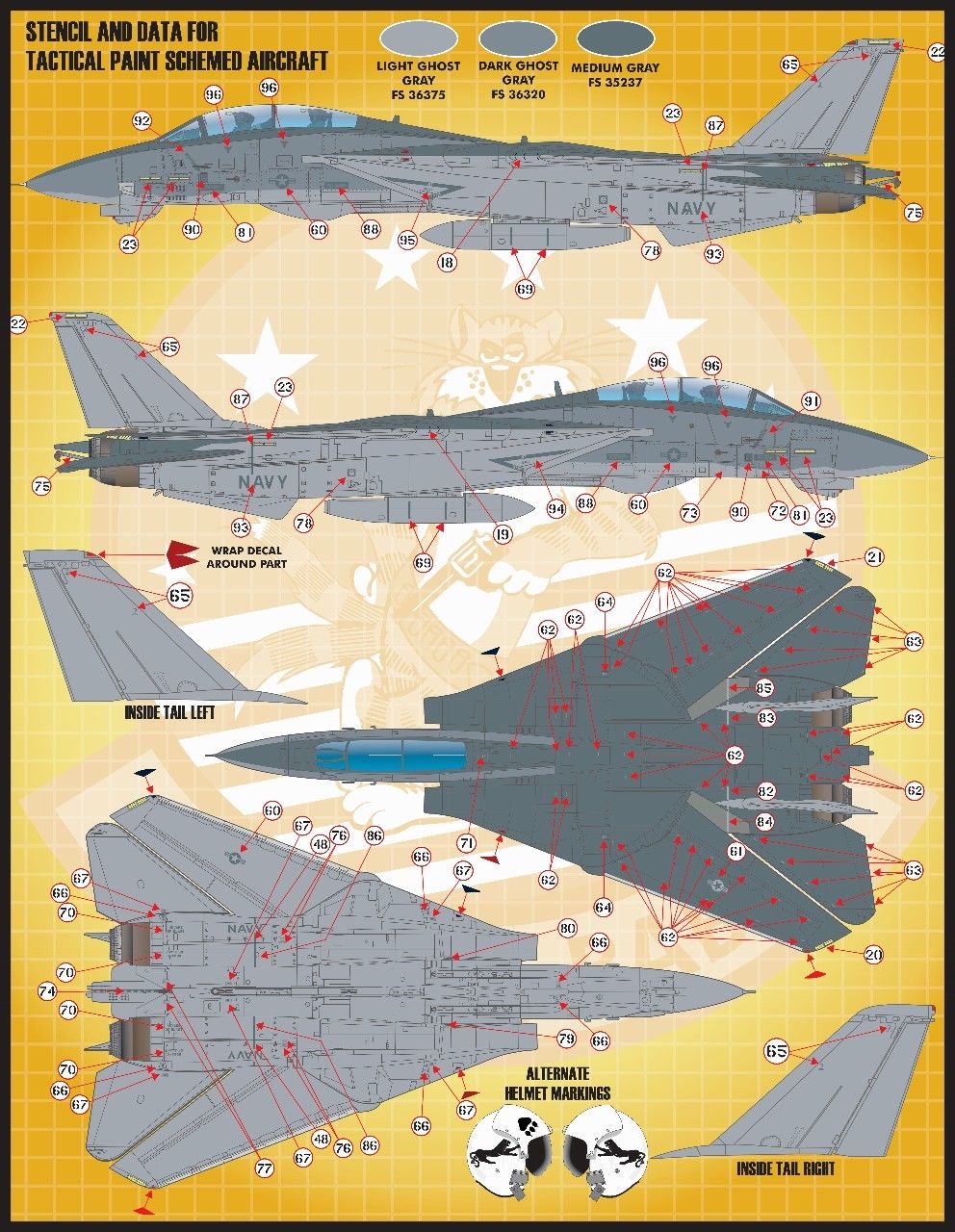 1/48 F-14A Tomcat, Colors & Markings Part.4 - Click Image to Close