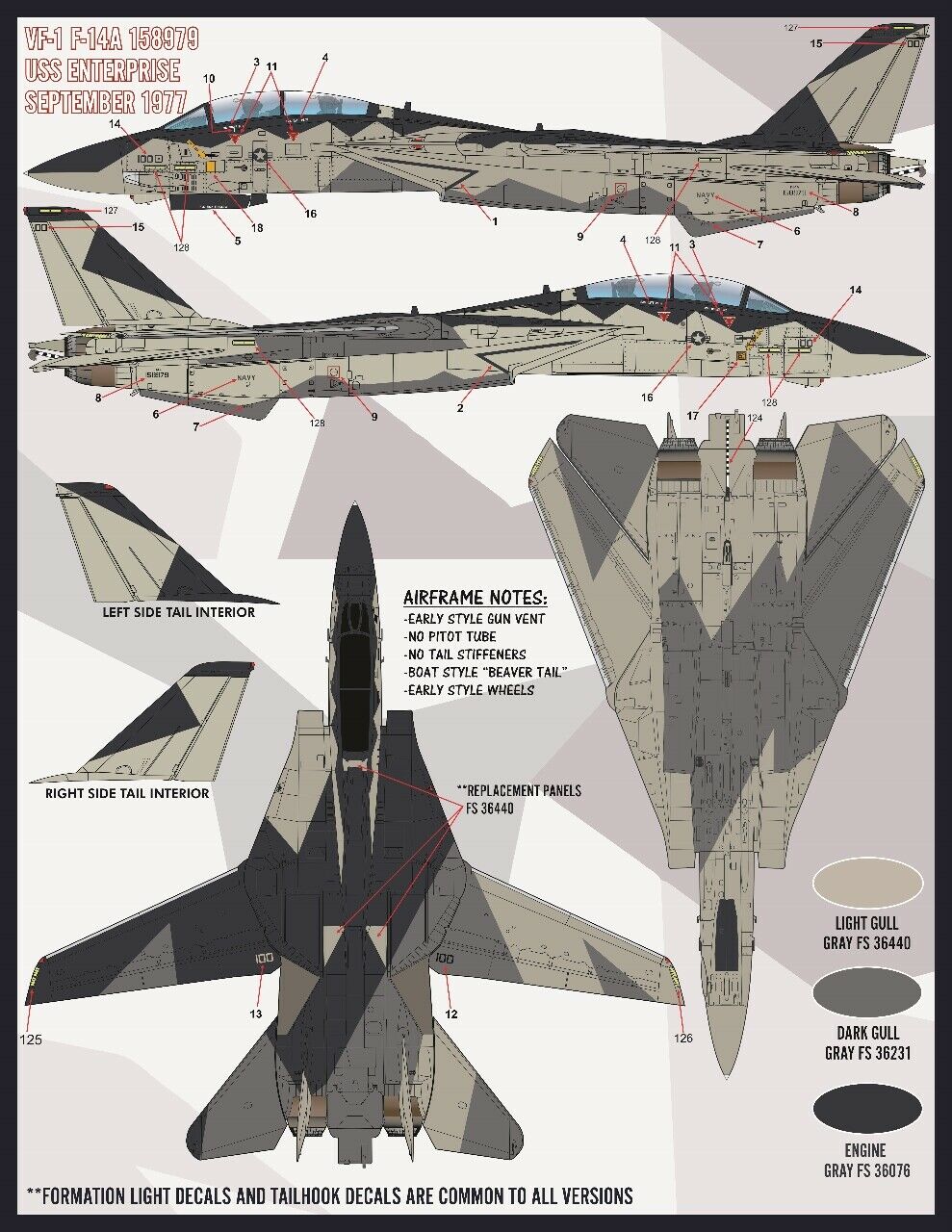 1/48 F-14A Tomcat, Colors & Markings Part.7 - Click Image to Close