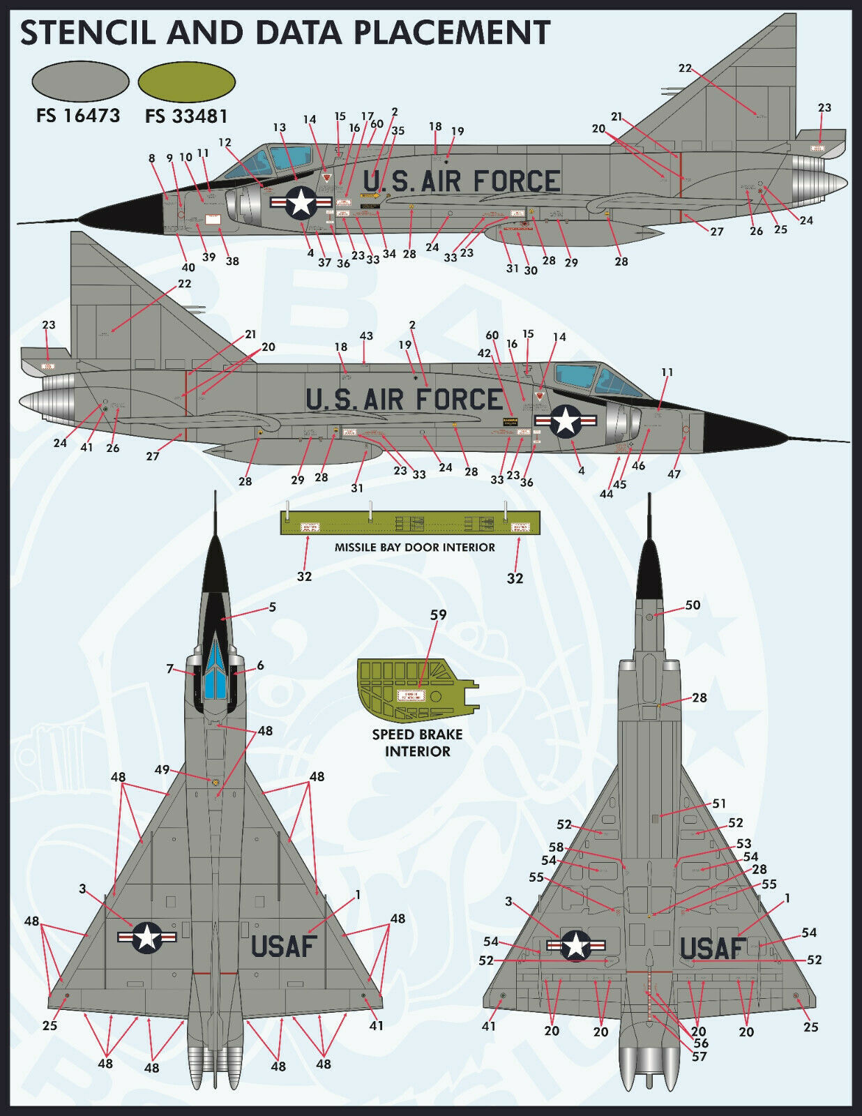 1/48 F-102A Delta Dagger, Colors & Markings of USAF - Click Image to Close