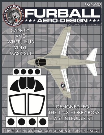 1/48 A-6 Intruder Vinyl Mask Set for Hobby Boss - Click Image to Close