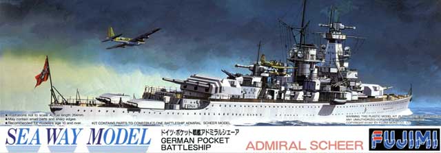 1/700 German Battleship Admiral Scheer - Click Image to Close