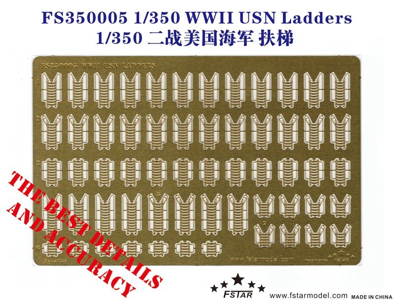 1/350 WWII USN Ladders - Click Image to Close