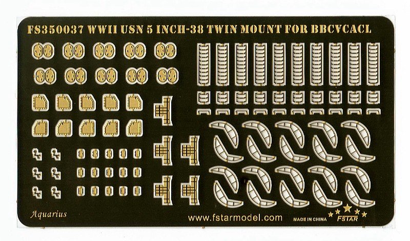 1/350 WWII USN 5-inch L/38 Twin Mount Mk.28 without Blastbags - Click Image to Close