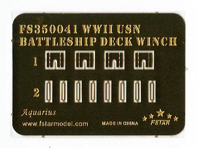 1/350 WWII USN Battleship Deck Winch (4 Set) - Click Image to Close