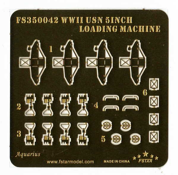 1/350 WWII USN 5inch Loading Machine (4 Set) - Click Image to Close