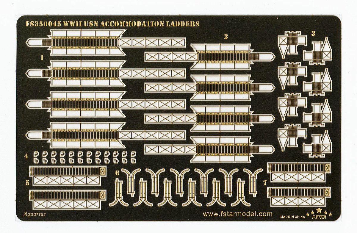 1/350 WWII USN Accommodation Ladder - Click Image to Close