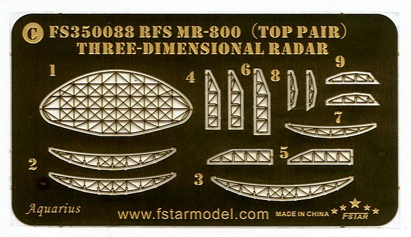 1/350 Russian/Soviet MR-800 (Top Pair) Three-Dimensional Radar - Click Image to Close