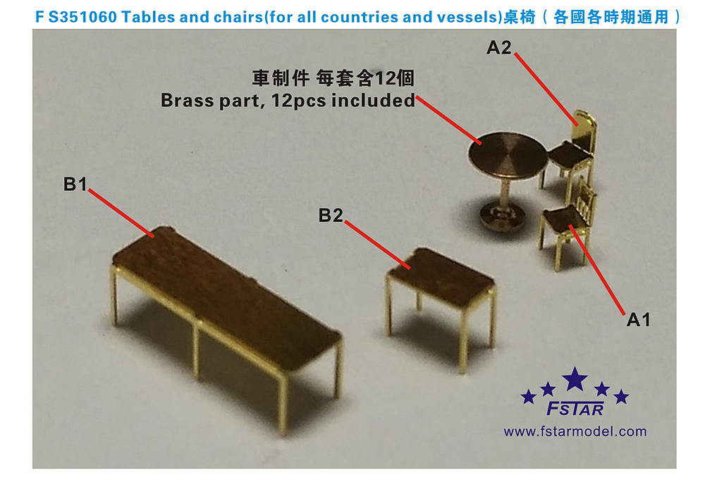 1/350 Tables and Chairs (for all Countries and Vessels) - Click Image to Close