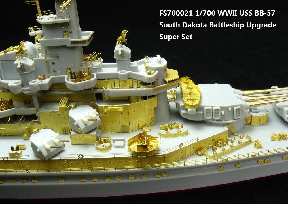 1/700 WWII USS South Dakota BB-57 Upgrade Set for Trumpeter - Click Image to Close