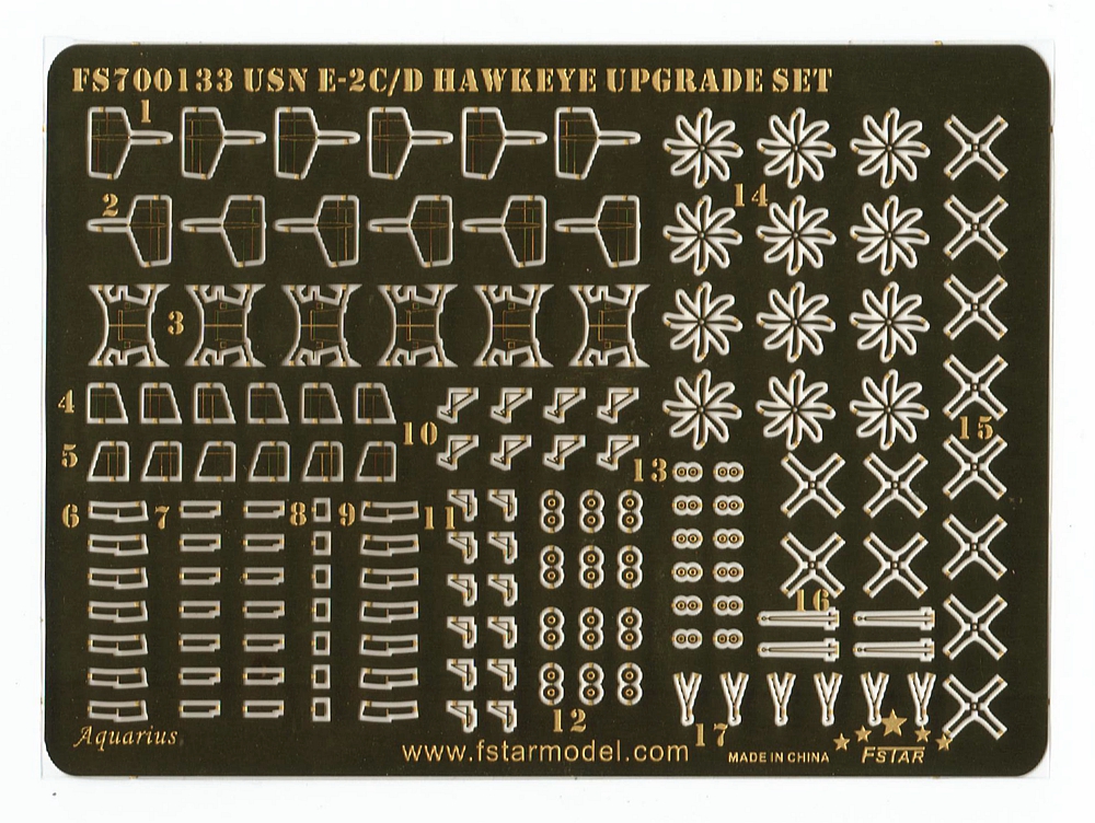 1/700 E-2C/D Hawkeye Upgrade Set for Trumpeter - Click Image to Close