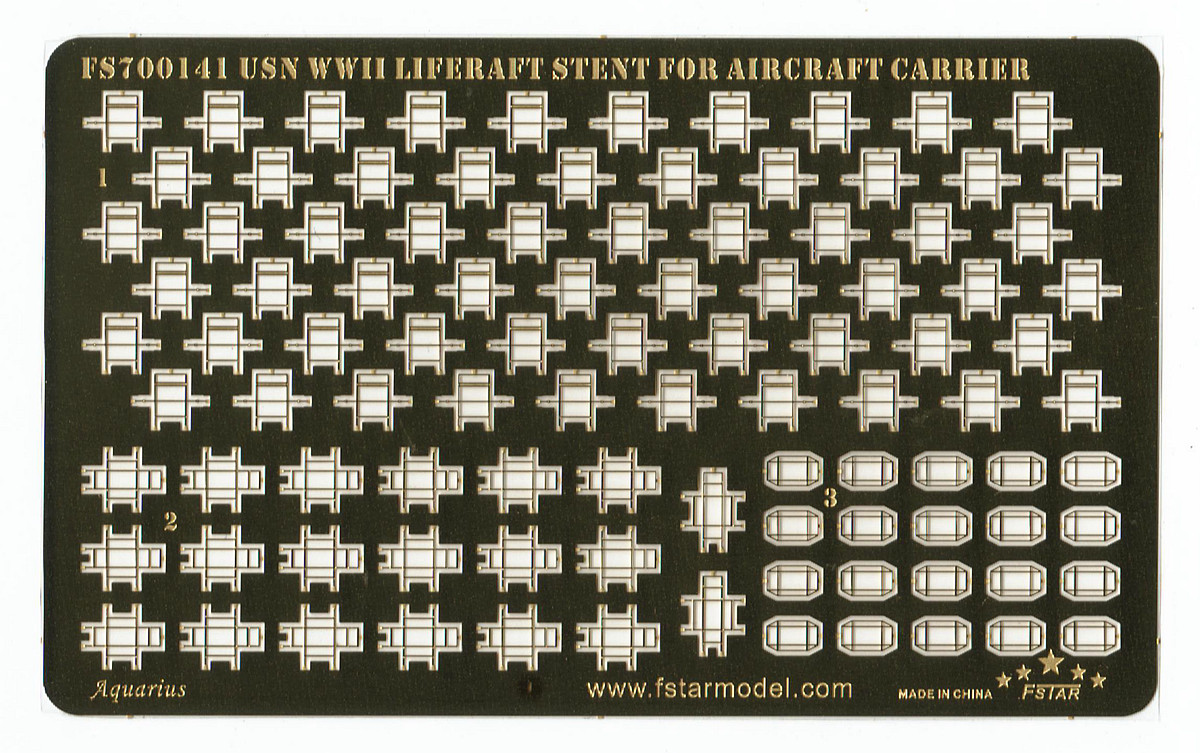 1/700 WWII USN Liferaft Stent for Aircraft Carrier - Click Image to Close
