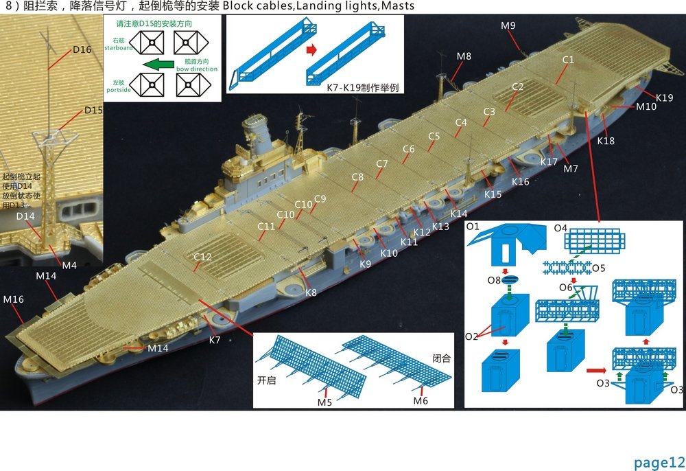 1/700 IJN Aircraft Carrier Junyo Super Upgrade Set for Tamiya - Click Image to Close