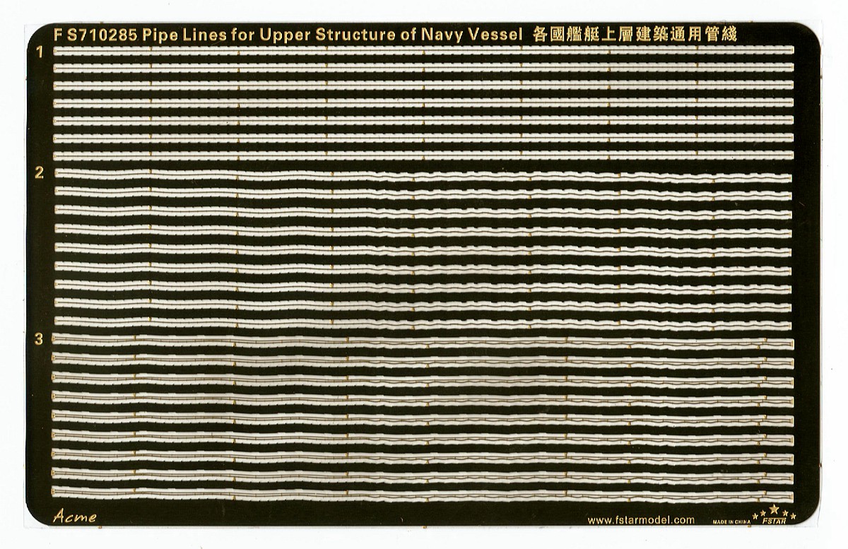 1/700 Pipe Lines for Upper Structure of Navy Vessel - Click Image to Close