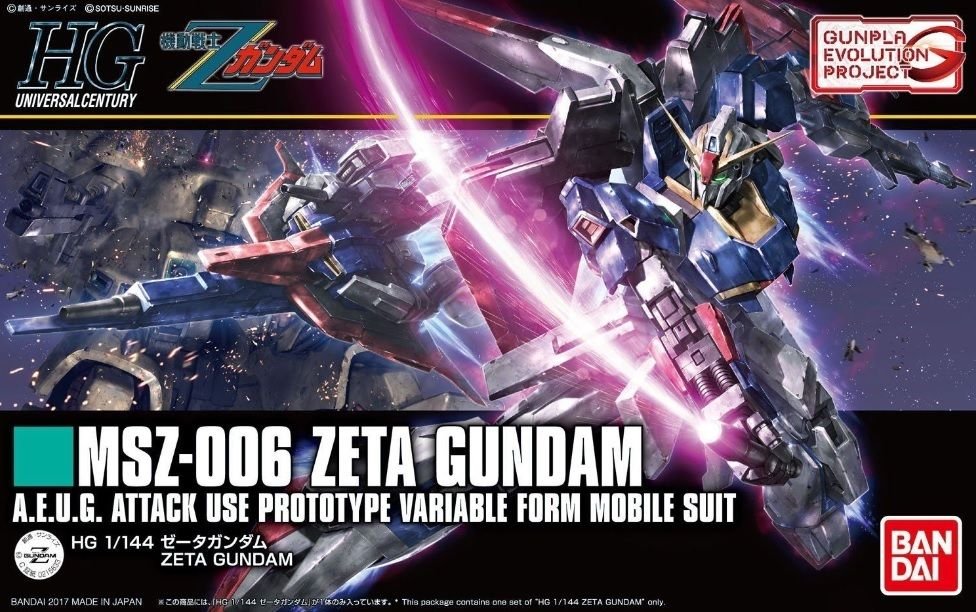 HGUC 1/144 MSZ-006 Zeta Gundam, Evolution Project Series - Click Image to Close
