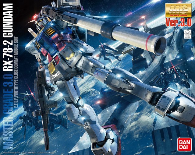 MG 1/100 RX-78-2 Gundam Ver.3.0 - Click Image to Close