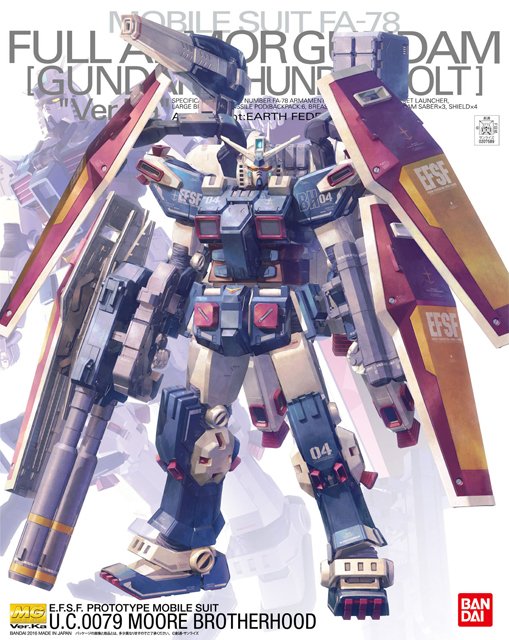 MG 1/100 FA-78 Full Armor Gundam Ver.Ka, Gundam Thunderbolt - Click Image to Close