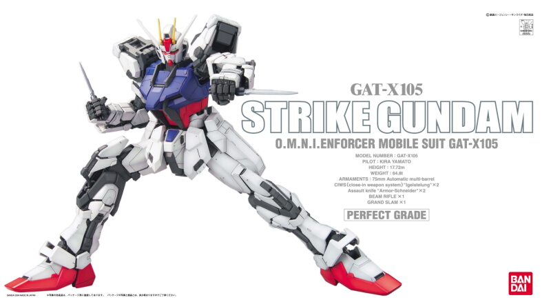 PG 1/60 GAT-X105 Strike Gundam - Click Image to Close