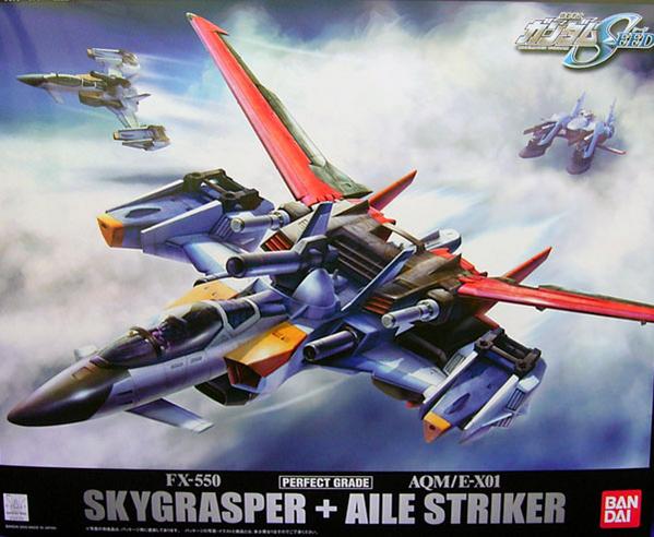 PG 1/60 FX-550 Skygrasper + AQM/E-X01 Aile Striker - Click Image to Close