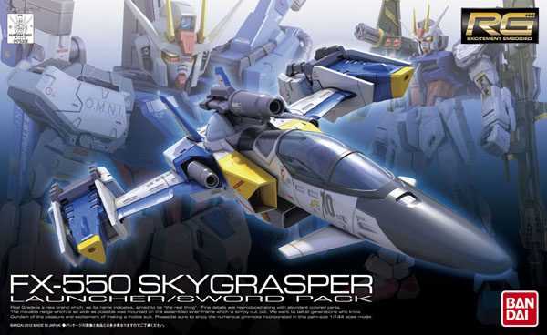 RG 1/144 FX-550 Skygrasper Launcher/Sword Pack - Click Image to Close