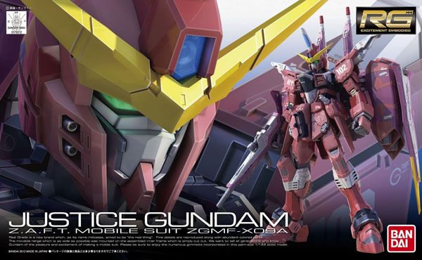 RG 1/144 ZGMF-X09A Justice Gundam - Click Image to Close