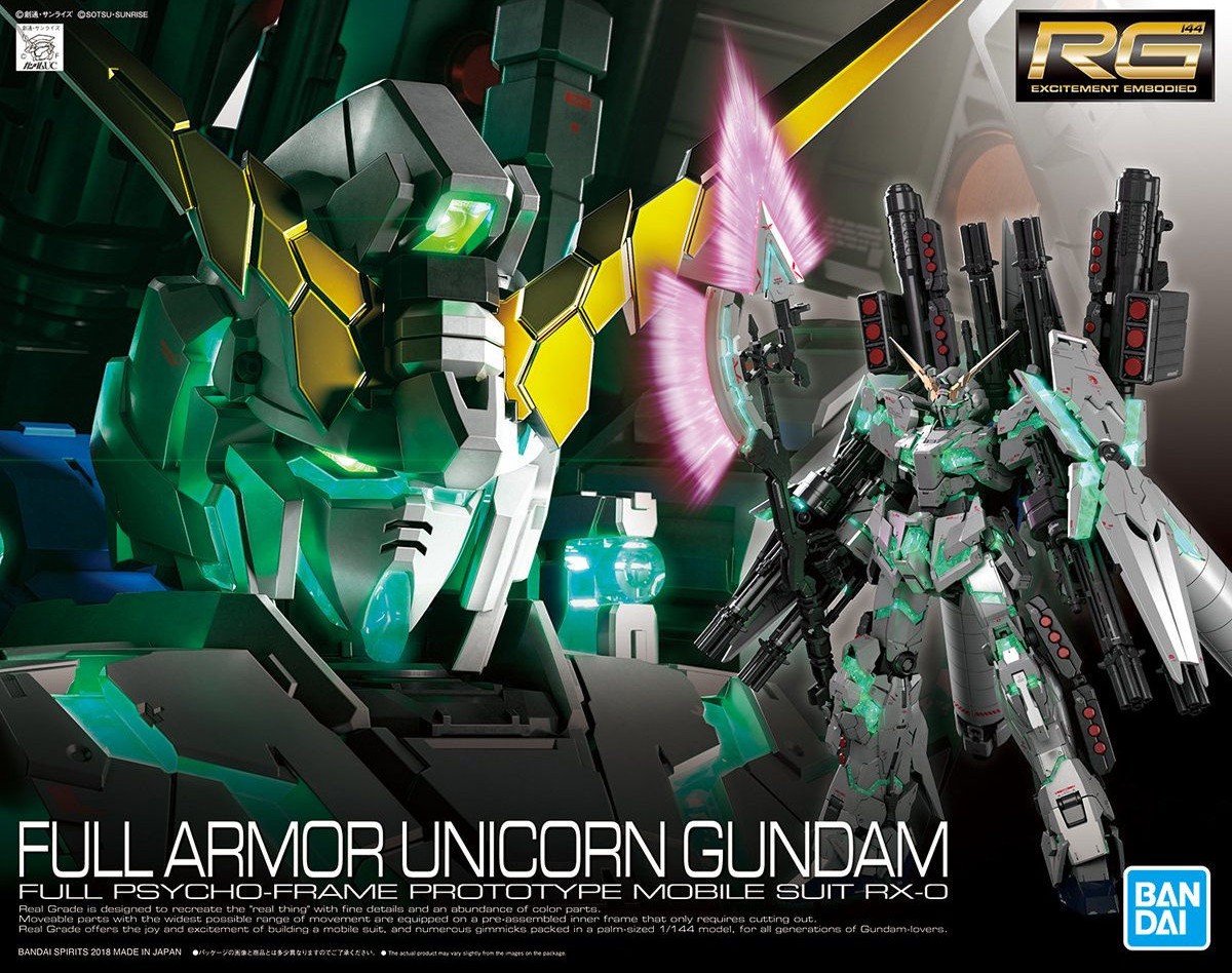 RG 1/144 RX-0 Full Armor Unicorn Gundam - Click Image to Close