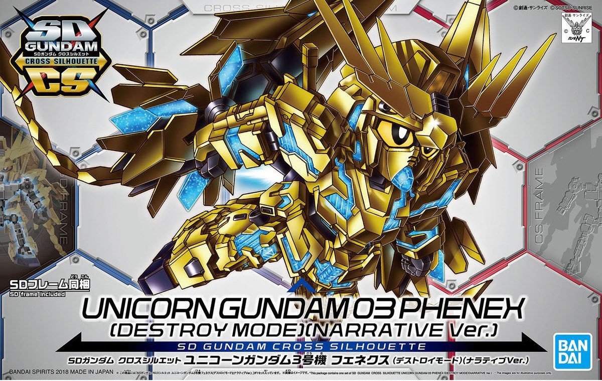 SDCS Unicorn Gundam 03 Phenex, Destroy Mode - Click Image to Close