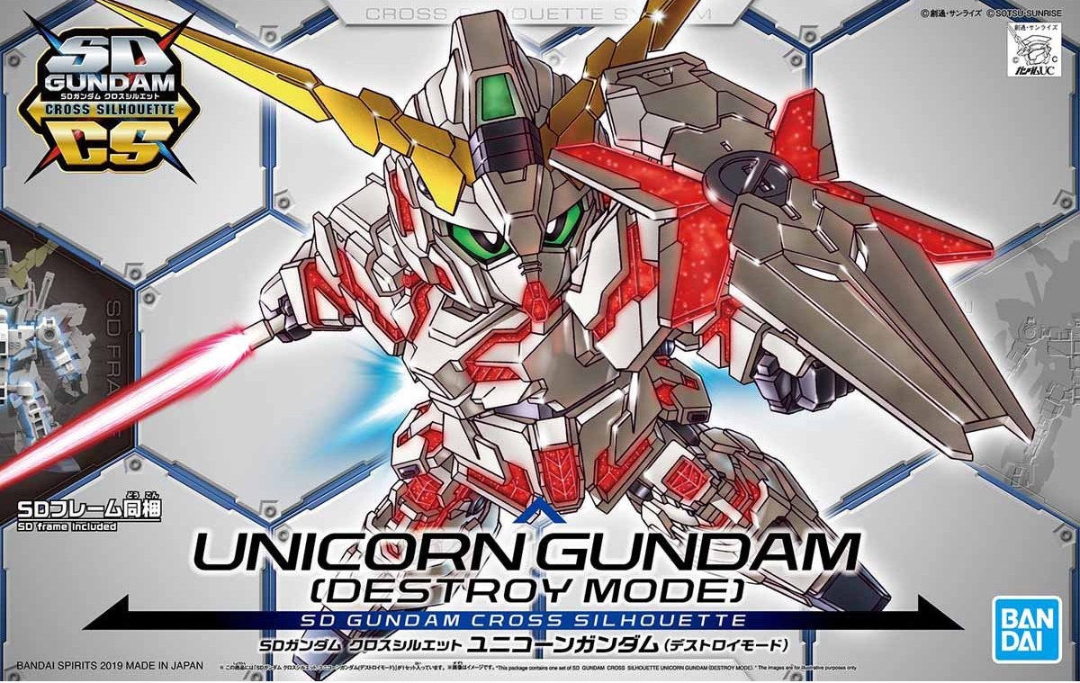 SDCS Unicorn Gundam, Destroy Mode - Click Image to Close
