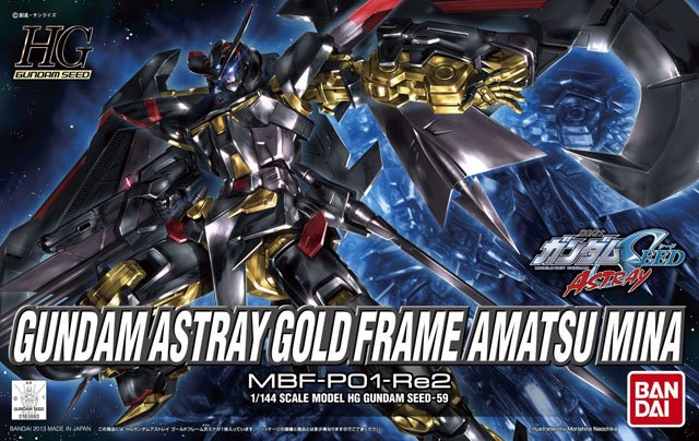 HG 1/144 MBF-P01-Re2 Gundam Astray Gold Frame Amatsu - Click Image to Close