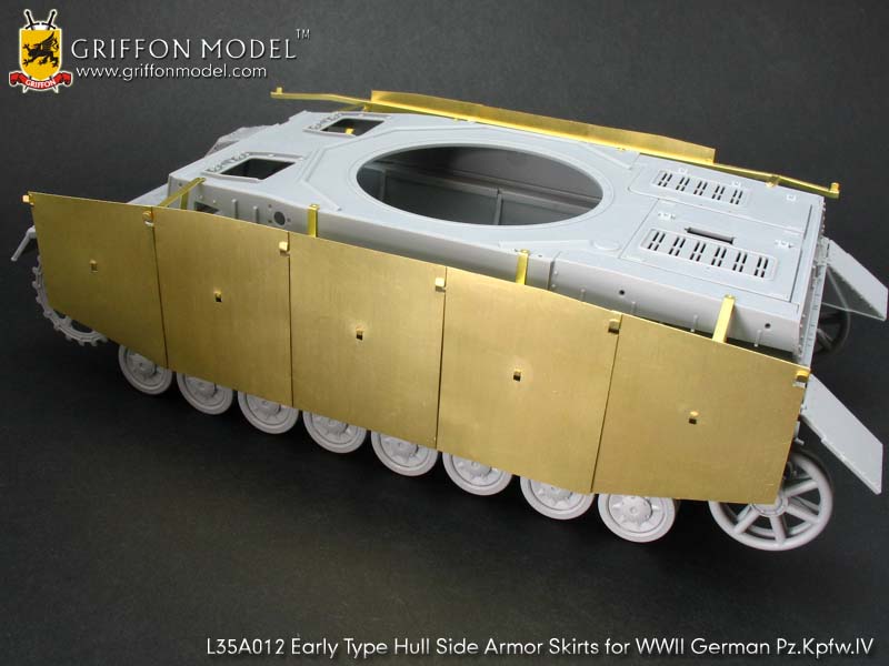 1/35 Early Type Hull Side Armor Skirts for Pz.Kpfw.IV - Click Image to Close
