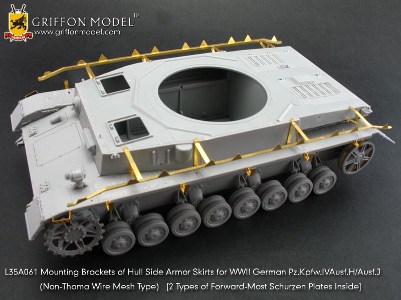 1/35 Pz.Kpfw.IV Ausf.H/J Mounting Brackets of Hull Side Armor - Click Image to Close