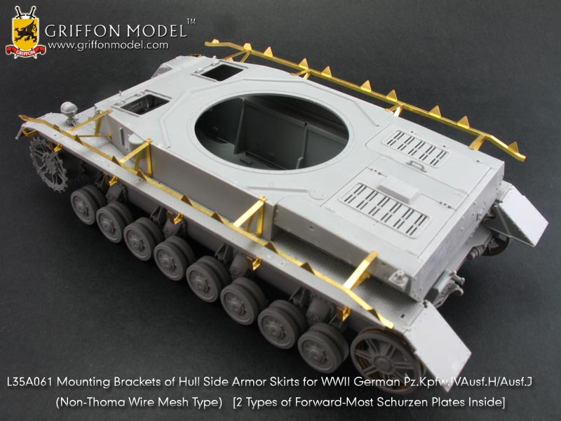 1/35 Pz.Kpfw.IV Ausf.H/J Mounting Brackets of Hull Side Armor - Click Image to Close