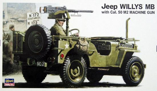 1/24 Jeep Willys MB with Cal.50 M2 Machine Gun - Click Image to Close