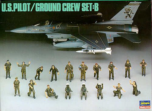1/48 US Pilot & Ground Crew Sst B - Click Image to Close