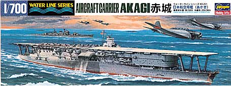 1/700 Japanese Aircraft Carrier Akagi - Click Image to Close