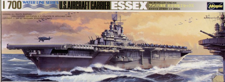 1/700 USS Aircraft Carrier CV-9 Essex - Click Image to Close