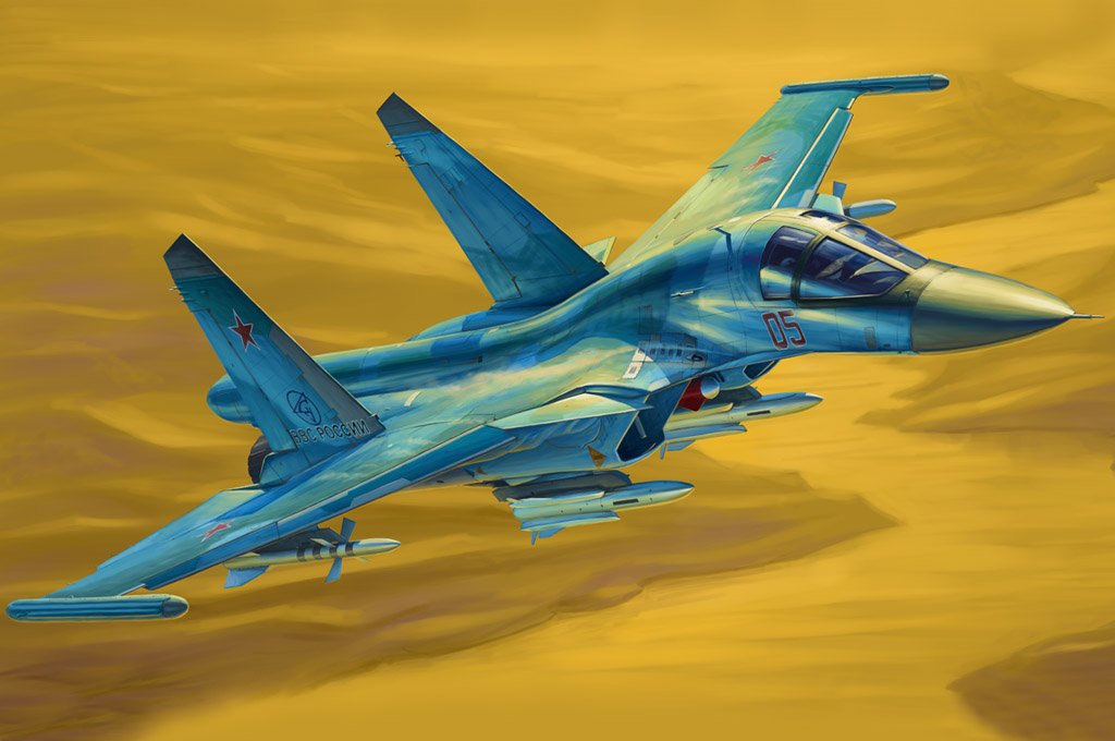 1/48 Russian Su-34 Fullback Fighter-Bomber - Click Image to Close
