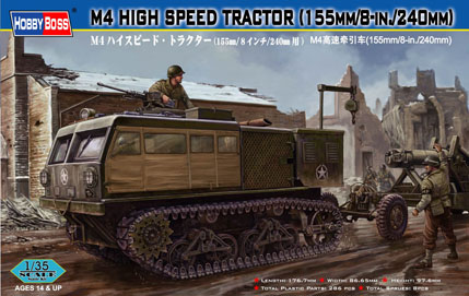 1/35 M4 High Speed Tractor (155mm/8-in./240mm) - Click Image to Close