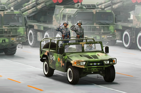 1/35 Chinese PLA Meng Shi 1.5 ton Military Light Utility Vehicle - Click Image to Close